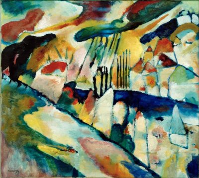 雨のある風景 作： Wassily Kandinsky